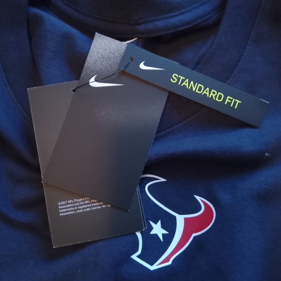 NFL Nike team apparel short sleeve standard fit Houston Texas quarterback Tee - Picture 7 of 9